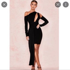 House of CB long sleeve black bandage dress. SUPER SEXY & Waist slimming